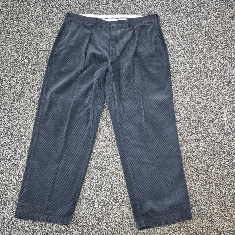 Vintage Polo Ralph Lauren Men's 40x30 Corduroy Pants Made‎ In USA Navy